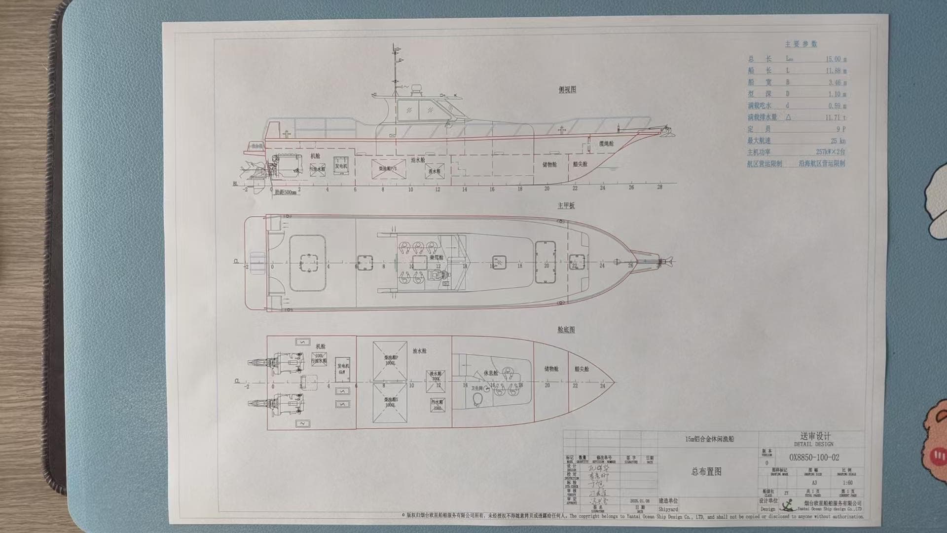 15-meter yacht